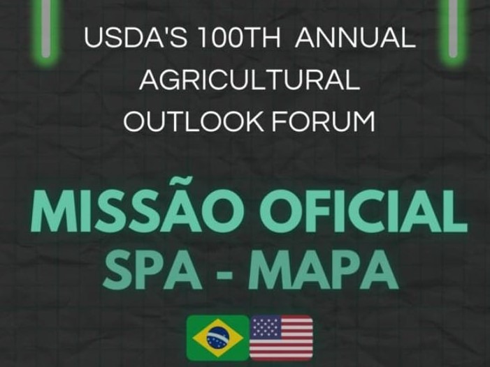 Missão Oficial do MAPA participará do USDA’S 100TH ANNUAL AGRICULTURAL OUTLOOK FORUM, de 11 a 16 de fevereiro de 2024.